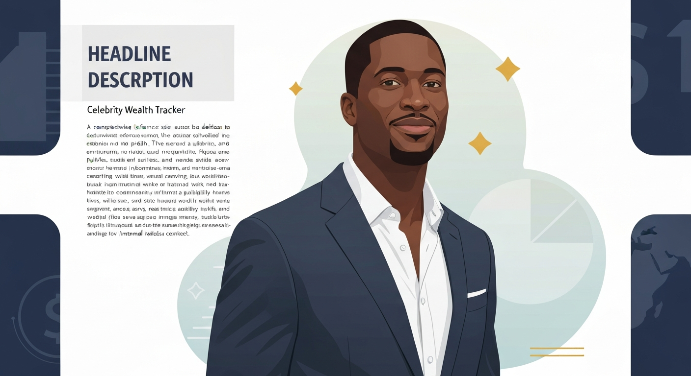Stylized editorial illustration of a corporate executive with abstract financial graphics in the background.